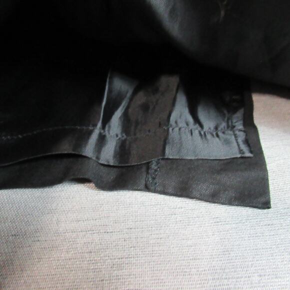 Jennifer & Grace Skirt Women Size 14 Black A-Line Linen Blend Career Office Work - Picture 3 of 9